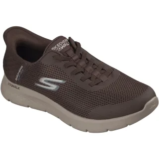 Skechers GO WALK Flex Hands Up Textil Herren SCHOKOLADEN Sportschuhe