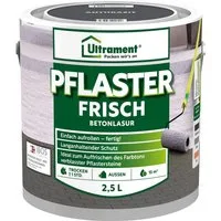 Ultrament Dickschichtlasur ULTRAMENT Pflaster Frisch, Betonlasur, Anthrazit, 2,5 Ltr