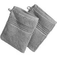 Erwin Müller Waschhandschuh Waschhandschuh "Konstanz" 2er-Pack, Frottier, Walk-Frottier Uni