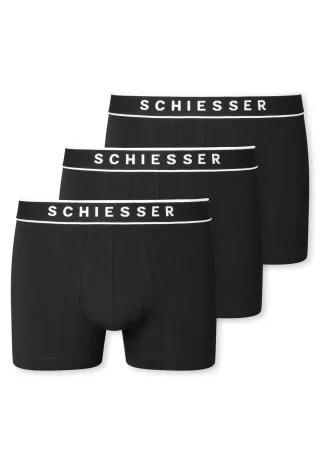 SCHIESSER - 3PACK Shorts schwarz - Gr. - 6
