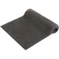 Blumtal Badematte Chenille weicher Badezimmerteppich, strapazierfähig, rutschfest, Polyester, Läufer, 40°C maschinenwaschbar