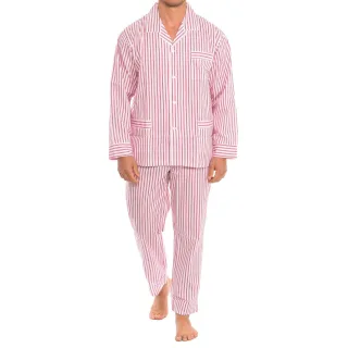 Herren Langarmhemd Schlafanzug KL30194