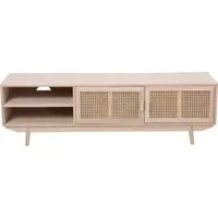 SalesFever Lowboard Vejle Chic & Stylisch: Das TV-Kommode, Edle Rattan-Kommode mit Wiener Geflecht-Design