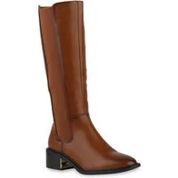 VAN HILL 840543 Stiefel Damen Leicht Gefütterte Klassische Stiefel Basic Boots