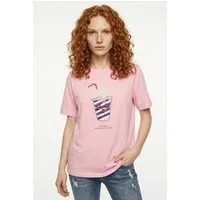 ONLY Kurzarmshirt ONLBURST LIFE S/S POPCORN TOP BOX JRS Baumwolle, regular fit, Rundhals