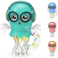 FELIXLEO Lernspielzeug Tanzendes Quallen Baby Spielzeug krabbelnd Licht Sound Interaktiv (1-St)