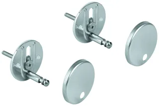 GROHE Befestigungssatz 49529 für Bau Keramik WC-Sitz und Deckel chrom, 49529000 49529000