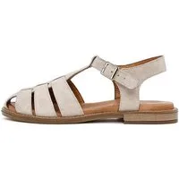 Derimod Sandalen aus Veloursleder Sandale Echtes Leder, Lederfutter, Schnallenverschluss, Riemchendesign