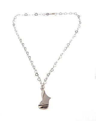 Orphelia Damen 925 Sterling Silber Halskette - Silber ZK-2576