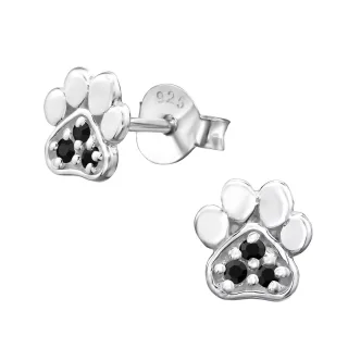Pfoten Ohrringe aus 925 Silber