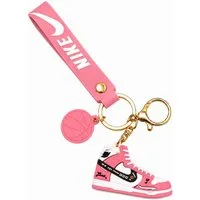 soma Schlüsselanhänger Sneaker-Rucksackanhänger Bag 6cm Basketball & Karabiner rosa (Set, 1-tlg., Geschenk-Set), Sportlicher Sneaker-Anhänger mit Basketball und Karabiner