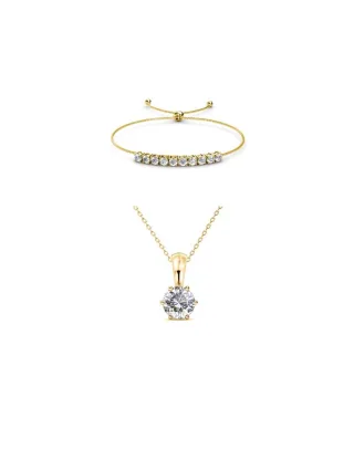 Kristall Mia Geburtsstein Set - Gold und Kristall