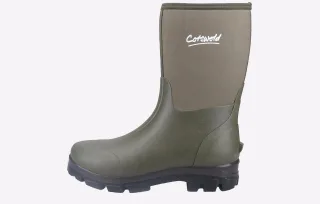 Cotswold Kensington Lederne Grüne Gummistiefel