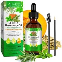 ALIVER Haarpflege-Set Shampoo Conditioner Haaröl mit Biotin Rosmarin Minze Kürbis Vegan, Enthält Mineralien, Enthält Vitamine, Fair Trade