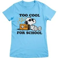 PEANUTS Worldwide LLC T-Shirt Snoopy Too Cool For School Girly Tee