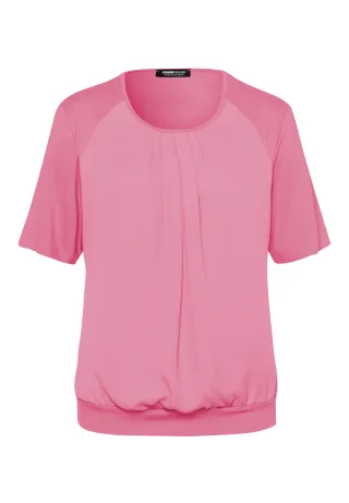FRANK WALDER - Blusenshirt NOS im Materialmix pink blush - Gr. - 46