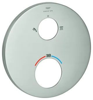 GROHE Rosette 49244 rund für Thermostat-FMS supersteel, 49244DC0 49244DC0