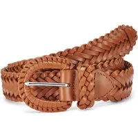 LASCANA Flechtgürtel Hüftgürtel, Anzuggürtel, Gürtel, Hosengürtel, Jeansgürtel, Ledergürtel aus Leder in klassischem geflochtenen Design