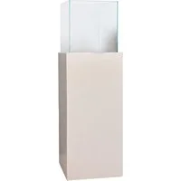 VIVANNO Bodenwindlicht Alu-Verbund CANDELA Rechteckig - Weiß Matt (1 St), 25x25x80 cm