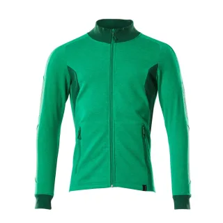 MASCOT Herren Sweatshirt mit Reißverschluss ACCELERATE Grasgrün / Grün S - 18484-962-33303-S