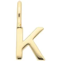 Adelia´s Buchstabenanhänger Buchstabenanhänger K 333 Gold (8K), Goldanhänger Buchstabe K