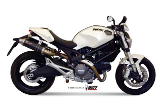 Sport Auspuff MIVV GP Steel Black Ducati Monster 696 Bj. 2008-2014 mit ABE