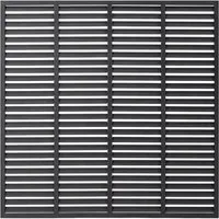 vidaXL Gartenzaun Lamellenzaun WPC 180x180 cm Grau, (1-St)