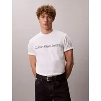 Calvin Klein Jeans T-Shirt Rundhalsausschnitt, Regular Fit, Logoschriftzug