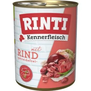 RINTI Kennerfleisch Nassfutter Hund, Adult, Dose, Rind 24x800 g
