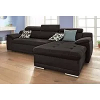 sit&more Ecksofa Andiamo L-Form, wahlweise mit Bettfunktion, inklusive Kopfteilverstellung