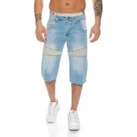 Lorenzo Loren Jeansshorts Herren Shorts Denim Blau LL-389