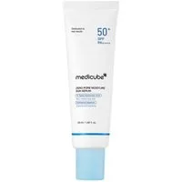Medicube Sonnenschutzcreme Zero Pore Moisture Sun Serum SPF 50+ PA++++ 50 ml, Korean Skincare, Sonnenserum mit 10x Hyaluronsäure, Panthenol & Allantoin –, Leichter Sonnenschutz für fettige & Mischhaut