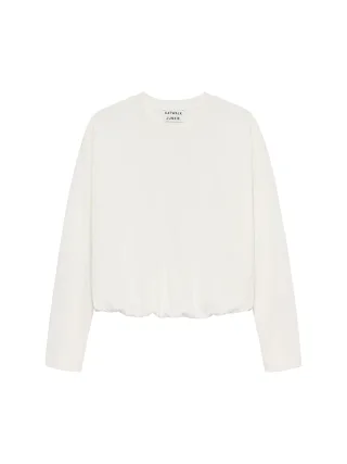 Catwalk Junkie - Tuck in long sleeve off white - Gr. - 38