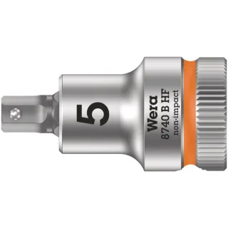 Wera 8740 B HF Zyklop Bitnuss + 3/8"-Antrieb + Haltefunktion für Innensechskantschrauben, metrisch Mangoorange - 05003033001