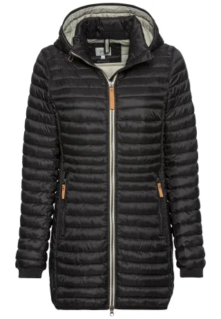 camel active - Wasserabweisende Steppjacke mit 2-Wege Reißverschluss black - Gr. - 54