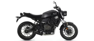 Sport Auspuff Komplettanlage Arrow Rebel Dark Yamaha XSR 700 Bj.2021-2024 EURO5 +Kat eintragungsfrei