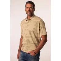 JP1880 Poloshirt Poloshirt Bauchfit Halbarm Piqué Alloverprint
