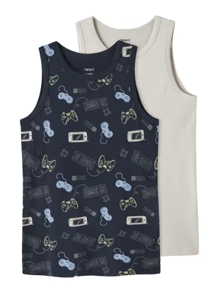NAME IT - NKMTANK TOP 2P NAVY GAMER NOOS Navy Blazer - Gr. - 164