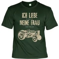 Bonvionn T-Shirt Ich liebe es wenn mich meine Frau Trecker fahren lässt