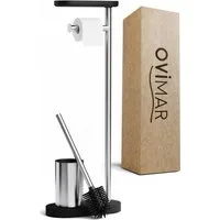 ovimar WC-Garnitur, (1-tlg), aus Edelstahl in Silber zur