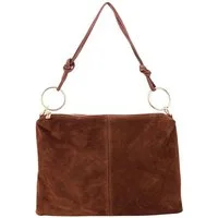 BRISE TASCHE Schultertasche Schultertasche mit Fransen aus Wildleder- Trendiger Alltagsbegleiter (Einzeltasche, 1-teilig)