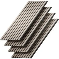Vicco Wandpaneel Sonoa, Braun, 4 Stück, (4-tlg)