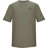 Killtec T-Shirt KOS 51 MN TSHRT Melange-Optik, grafischer Berg-Print, Comfort-Stretch Material