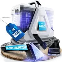 NTG Teppichreinigungsgerät, Tragbarer Nass- & Trockensauger, Polsterreiniger Gerät, 550 W, beutellos, Tiefenreinigung bis 60 °C