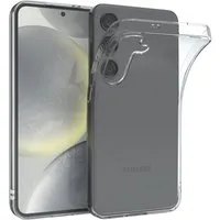 EAZY CASE Handyhülle Samsung Galaxy S24 Slimcover Clear Clear 6,2 Zoll, durchsichtige Hülle Ultra Dünn Silikon Backcover TPU Telefonhülle Klar