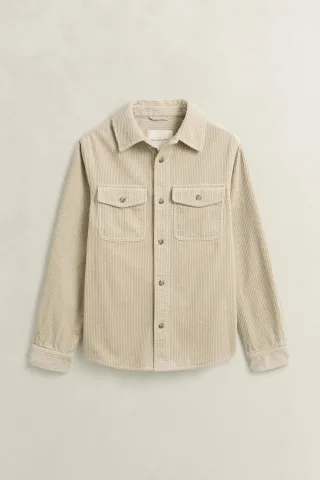 GANT - Cord-Hemdjacke clay beige - Gr. - M