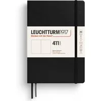 Leuchtturm1917 Notizbuch 411 Medium A5 Hardcover Schwarz Blanko