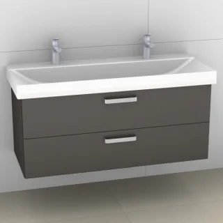 Artiqua 413 Waschtischunterschrank für Xeno 2 500550, (ehem. 127025) Stahlgrau Metallic, 413-WU2L-K1 413-WU2L-K133-7141-88