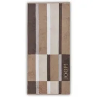 JOOP! Handtuch Handtuch Shades Sand 1688 33, Walkfrottier (1-St), Wendeoptik, Logo, Flauschig
