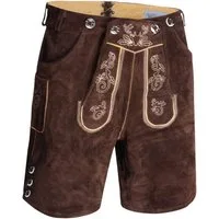 Alessandro Salvarini Trachtenlederhose ASLederiio Aus echtem Leder inkl. Träger
